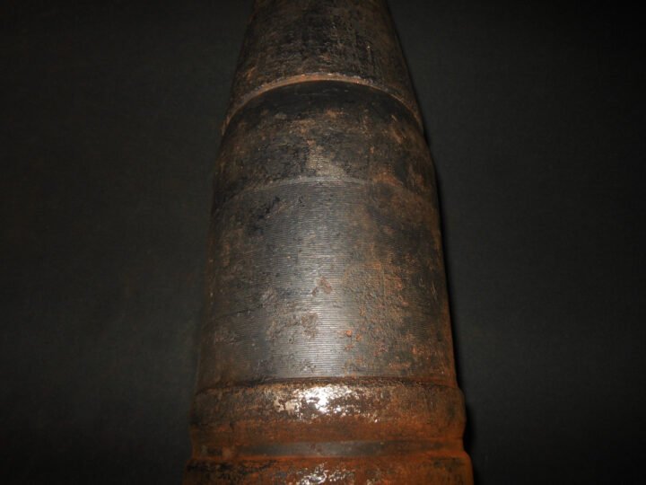 WW2 German Kriegsmarine 10.5cm SK C/32 – NAVAL CANNON ARMOR PIERCING ROUND – SHIPS & U-BOATS – VERY RARE! — image 5