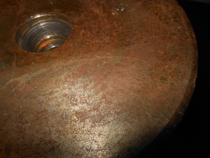 WW2 German Wehrmacht – 15cm sFH 18 – HEAVY FIELD HOWITZER SHELL CASING – EXCELLENT! — image 7