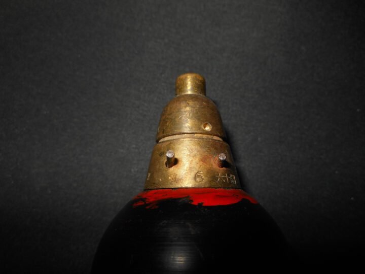 WW2 Imperial Japanese Army – MODEL 89 KNEE MORTAR ROUND – INERT – SUPERB! — image 13