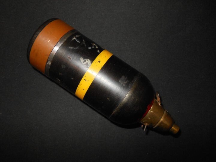 WW2 Imperial Japanese Army – MODEL 89 KNEE MORTAR ROUND – INERT – SUPERB! — image 19