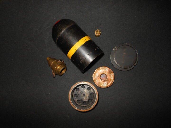 WW2 Imperial Japanese Army – MODEL 89 KNEE MORTAR ROUND – INERT – SUPERB! — image 21