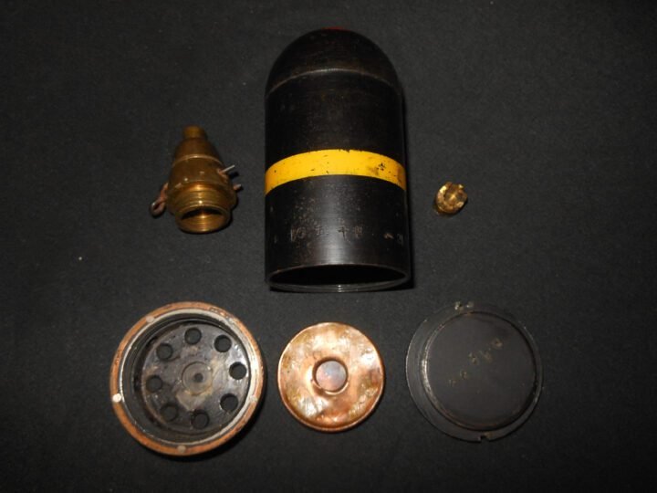 WW2 Imperial Japanese Army – MODEL 89 KNEE MORTAR ROUND – INERT – SUPERB! — image 22