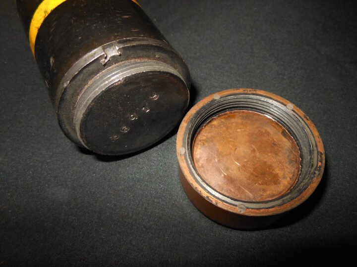WW2 Imperial Japanese Army – MODEL 89 KNEE MORTAR ROUND – INERT – SUPERB! — image 23