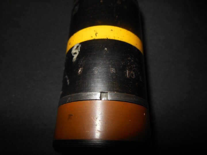 WW2 Imperial Japanese Army – MODEL 89 KNEE MORTAR ROUND – INERT – SUPERB! — image 6