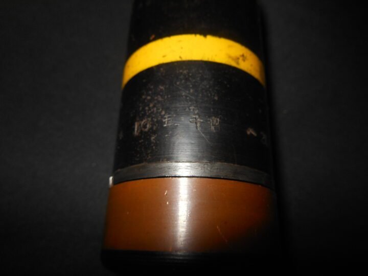 WW2 Imperial Japanese Army – MODEL 89 KNEE MORTAR ROUND – INERT – SUPERB! — image 7