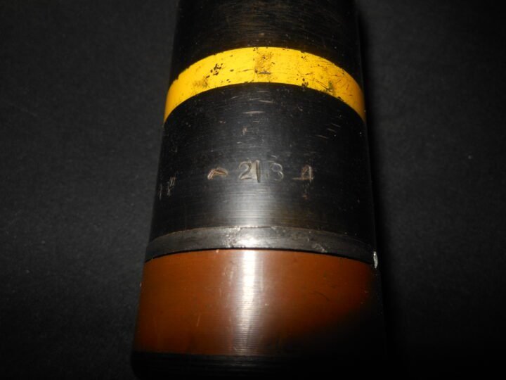 WW2 Imperial Japanese Army – MODEL 89 KNEE MORTAR ROUND – INERT – SUPERB! — image 8