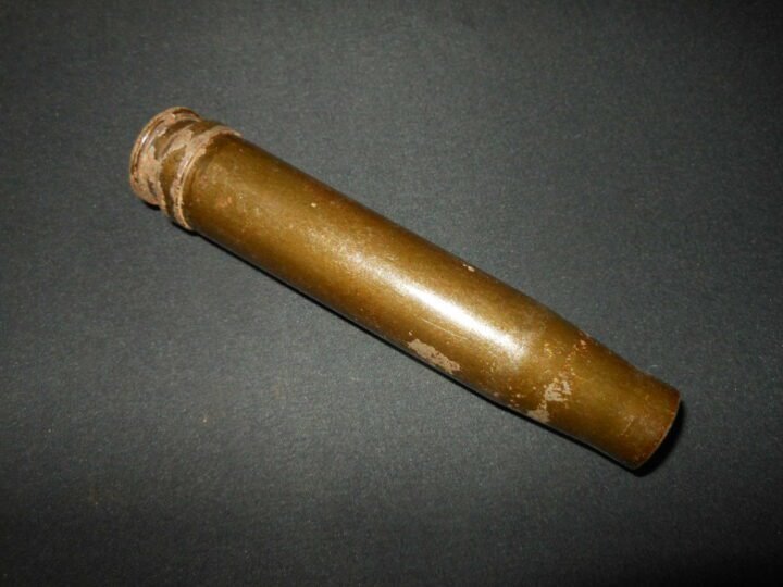 WW2 Italian Army 20mm 20×138 Breda 20/65 mod.35 – STEEL SHELL CASING #2 – RARE! — image 2