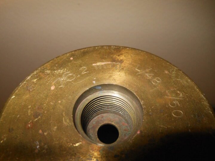 WW2 Swedish / Finnish Army Air Force – 76.2mm x 605R Bofors M/27 (76 ItK/27 BK) – BRASS SHELL CASING – RARE! — image 8