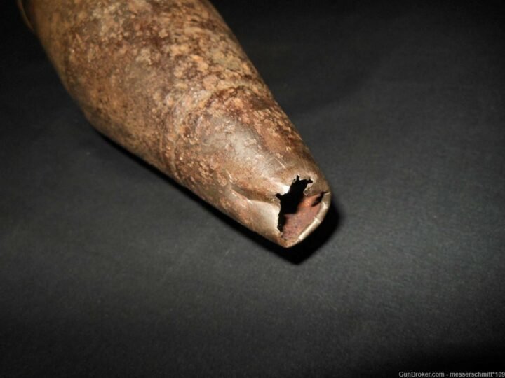 WW2 German Wehrmacht – 7.5cm KwK40 COMPLETE AP ROUND & SHELL CASING – PaK39 KwK40 – NICE! — image 11