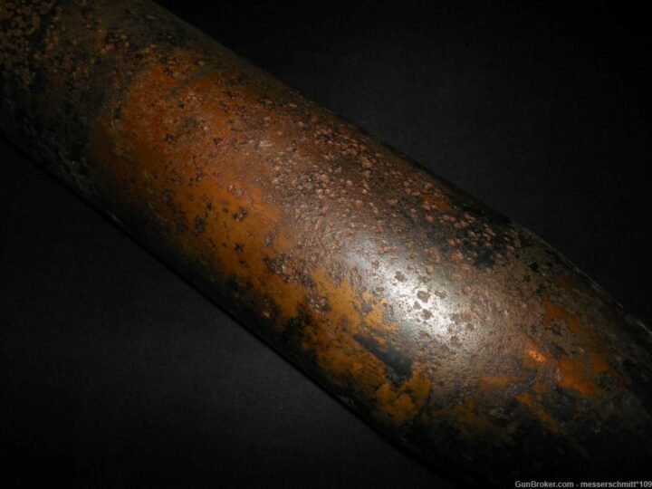 WW2 German Wehrmacht – 7.5cm KwK40 COMPLETE AP ROUND & SHELL CASING – PaK39 KwK40 – NICE! — image 5