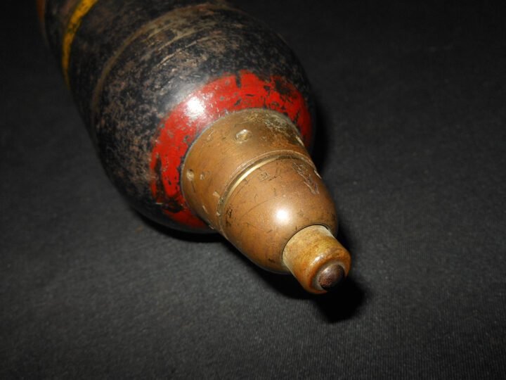 WW2 Imperial Japanese Army – MODEL 89 KNEE MORTAR ROUND – INERT – VERY NICE! — image 10