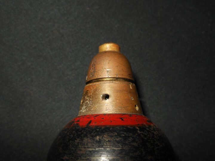 WW2 Imperial Japanese Army – MODEL 89 KNEE MORTAR ROUND – INERT – VERY NICE! — image 6