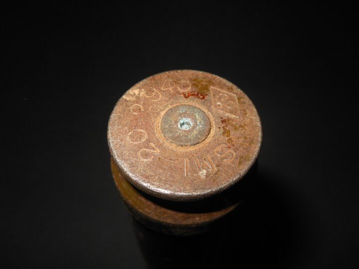 WW2 Italian Army / Navy 20mm 20×138 Breda 20/65 mod.35 – STEEL SHELL CASING #2 – VERY NICE! — image 3