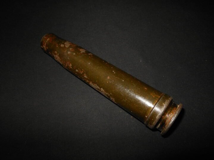 WW2 German Luftwaffe 20mm 20×138 FlaK 30/38 – STEEL SHELL CASING #1 – VERY NICE! — image 2