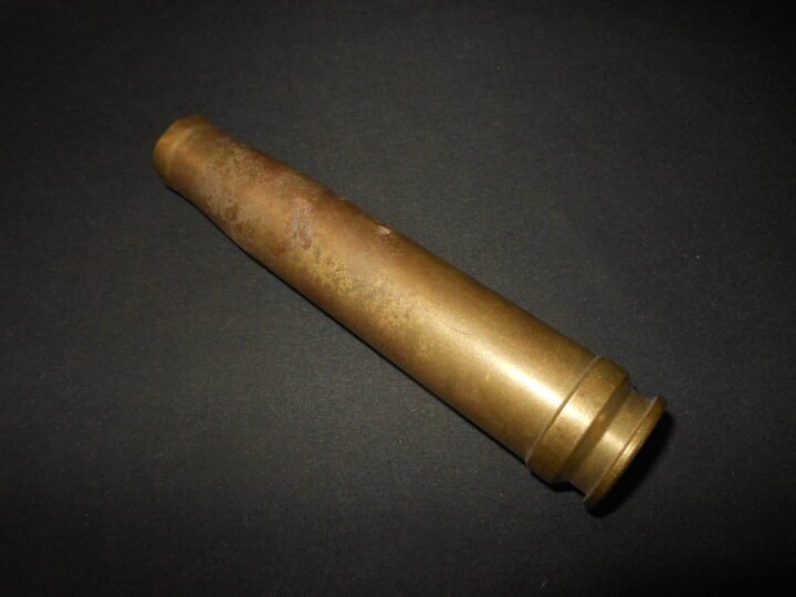 WW2 German Kreigsmarine 20mm 20×138 FlaK 30/38 – BRASS SHELL CASING #3 – VERY NICE! — image 2
