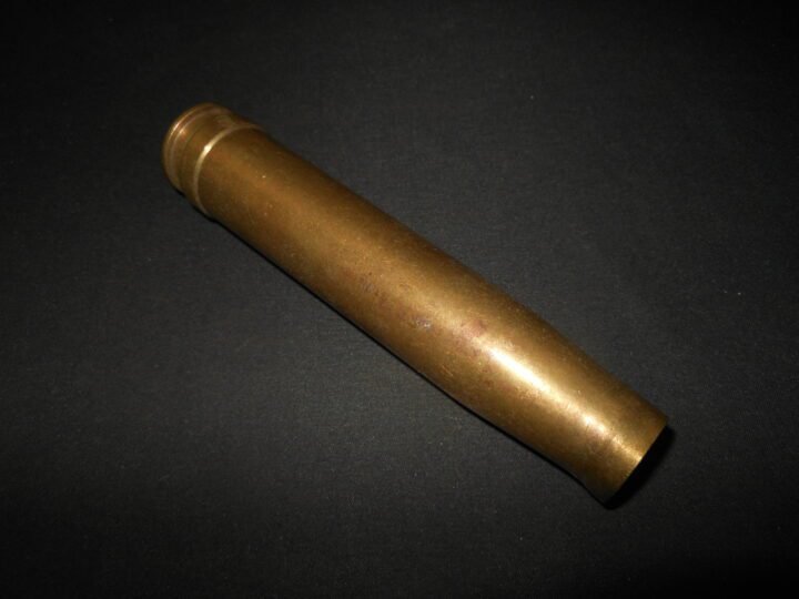 WW2 German Kreigsmarine 20mm 20×138 FlaK 30/38 – BRASS SHELL CASING #3 – VERY NICE! — image 3