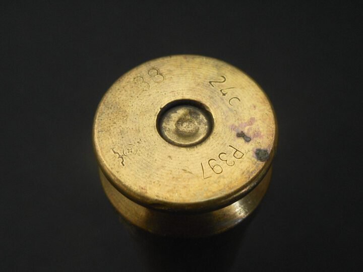 WW2 German Kreigsmarine 20mm 20×138 FlaK 30/38 – BRASS SHELL CASING #3 – VERY NICE! — image 4