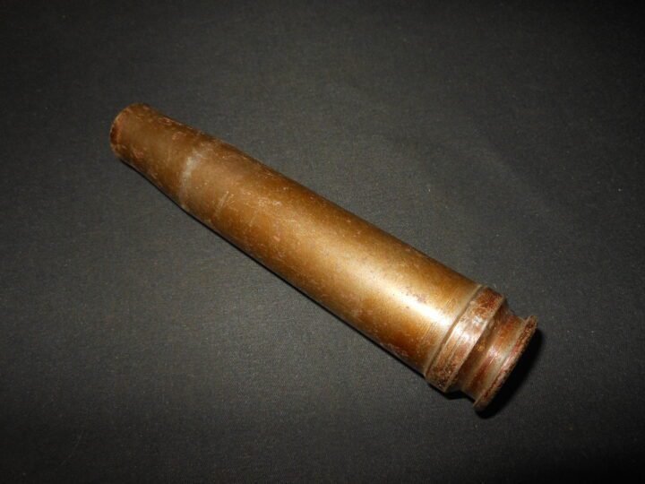 WW2 German Kriegsmarine 20mm 20×138 FlaK 30/38 – BRASS SHELL CASING #2 – VERY NICE! — image 2