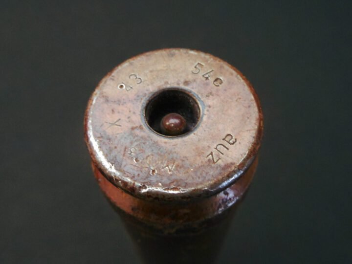 WW2 German Kriegsmarine 20mm 20×138 FlaK 30/38 – BRASS SHELL CASING #2 – VERY NICE! — image 4