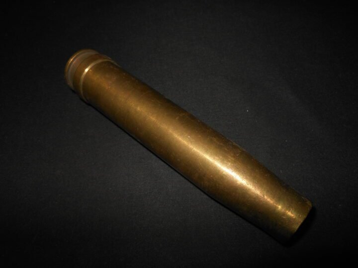 WW2 German Kriegsmarine 20mm 20×138 FlaK 30/38 – BRASS SHELL CASING #1 – VERY NICE! — image 3