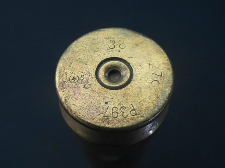 WW2 German Kriegsmarine 20mm 20×138 FlaK 30/38 – BRASS SHELL CASING #1 – VERY NICE! — image 4