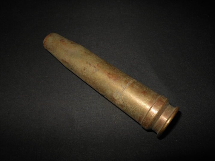 WW2 German Luftwaffe 20mm 20×138 FlaK 30/38 – BRASS SHELL CASING #2 – VERY NICE! — image 2