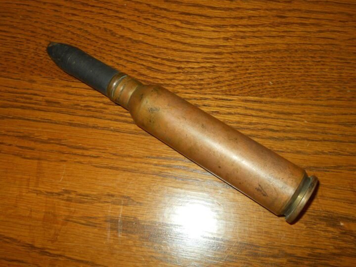 WW2 Japanese Imperial Japanese Army Type 100 20mm FlaK HE-T-SD AA Round #3 – Type 98 AA Cannon – SUPERB! — image 2