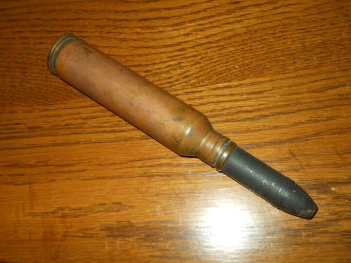 WW2 Japanese Imperial Japanese Army Type 100 20mm FlaK HE-T-SD AA Round #3 – Type 98 AA Cannon – SUPERB! — image 3