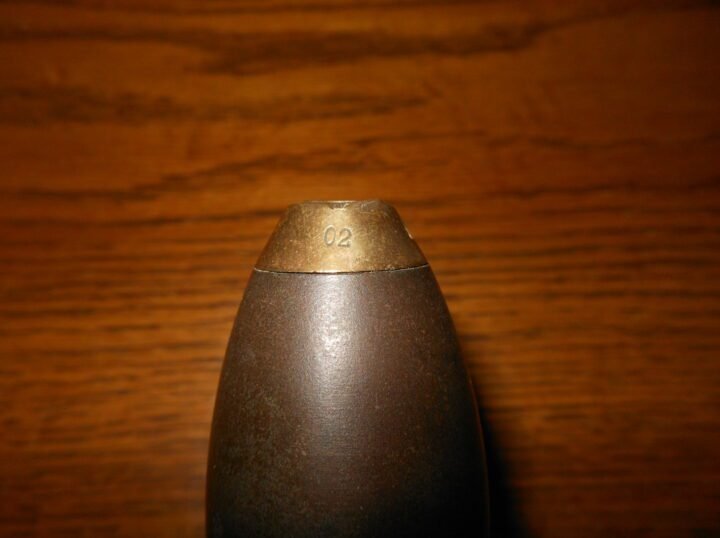 WW1 German Imperial Navy Kaiserlichmarine- 3.7cm SHIP DECK GUN ROUND – VERY NICE! — image 5