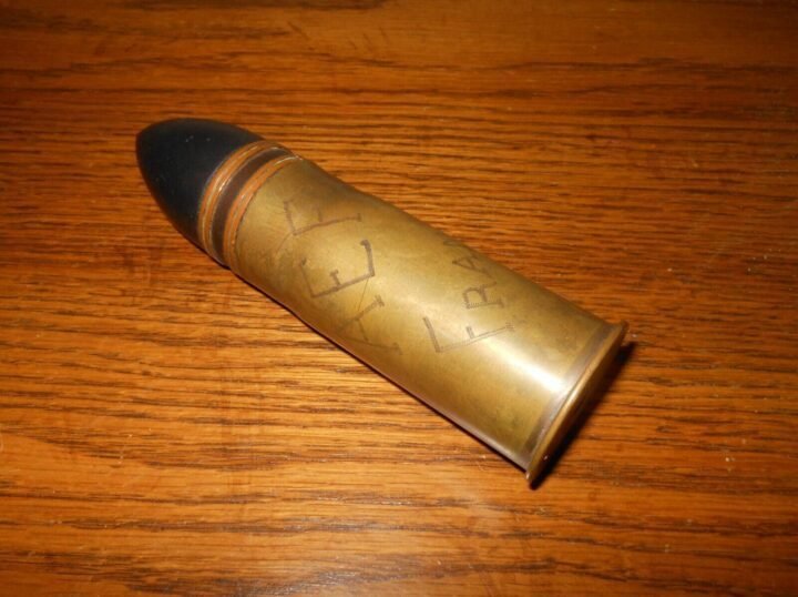 WW1 French Army – 3.7cm HOTCHKISS M1916 – TRENCH ART ROUND – VERY NICE! — image 2