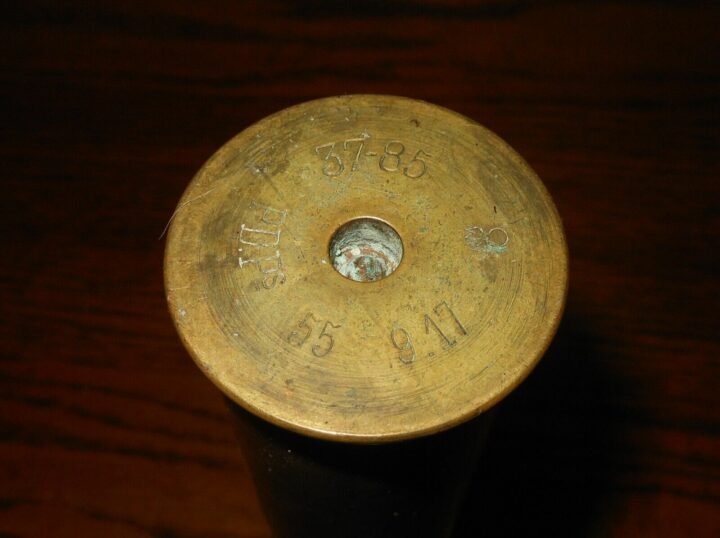 WW1 French Army – 3.7cm HOTCHKISS M1916 – TRENCH ART ROUND – VERY NICE! — image 4
