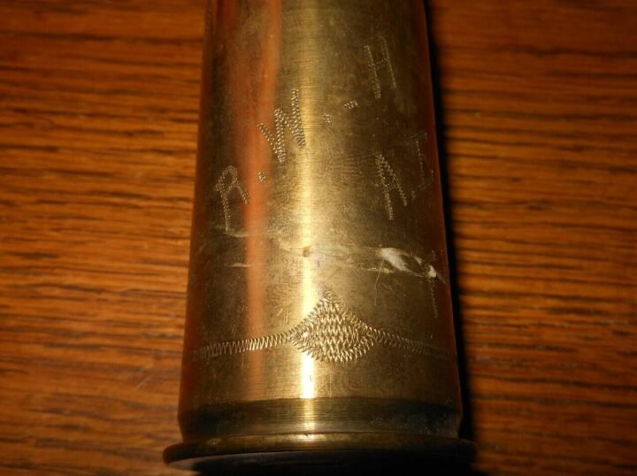 WW1 German Army – 3.7cm INFANTERIEGESCHUTZ M.15 – TRENCH ART ROUND – VERY NICE! — image 7