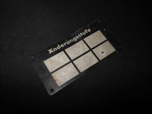 WW2 German Aircraft Typenschild – ' ÄNDERRUNGSSTUFE ' – Me109 …
