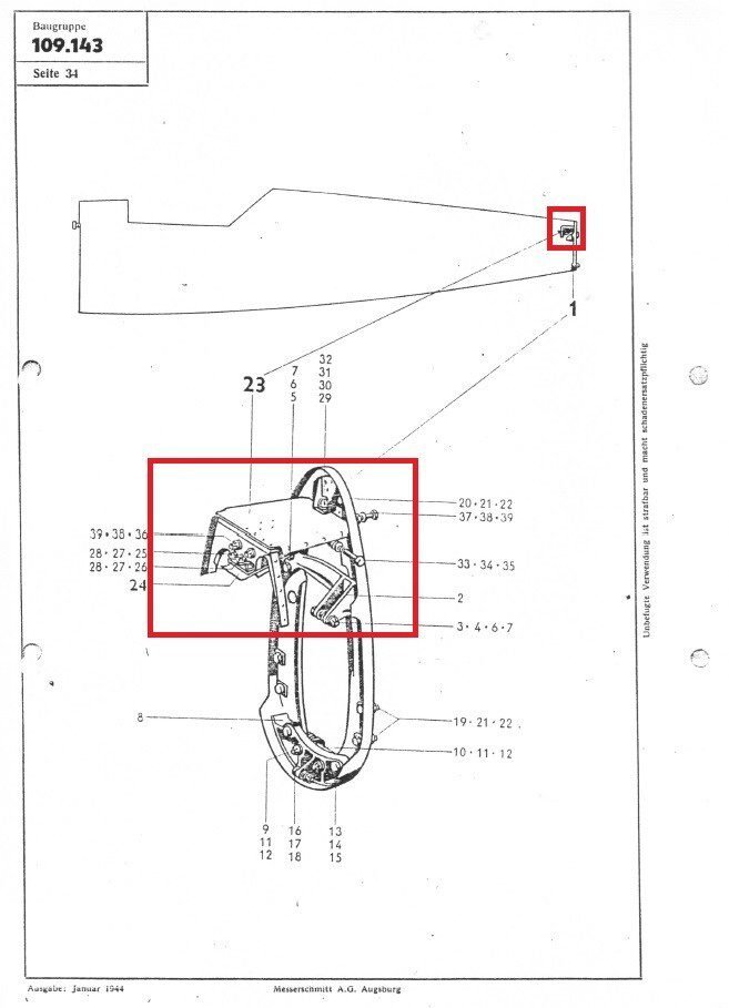WW2 German Luftwaffe Sporn – TAIL GEAR UPLOCK ASSEMBLY – Me109 F-G – VERY RARE! — image 9