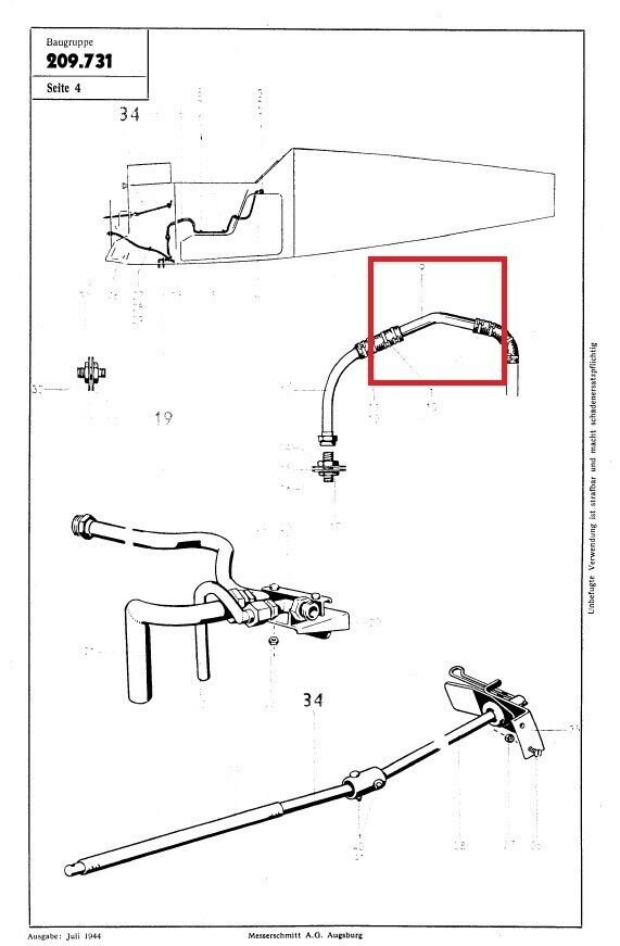 WW2 German Luftwaffe Glasrohr – GLASS FUEL FLOW INDICATOR – Me109 K-4 – RARE! — image 5