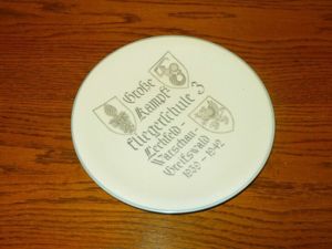 WW2 German Luftwaffe Ceramic Plate – GROSS KAMPFFLIEGERSCHULE 3 – …
