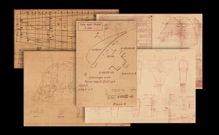 WW2 German Luftwaffe Flugzeug Bauplan – BLUEPRINTS – Me109 E/F/G/K – RARE — image 3