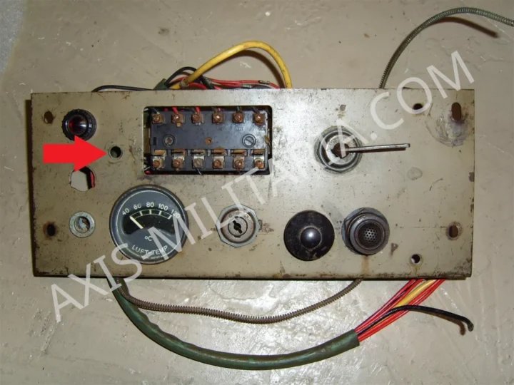 WW2 German Wehrmacht Vehicle Zugschalter – HEADLIGHT SWITCH – RSO Kubelwagen Opel — image 5