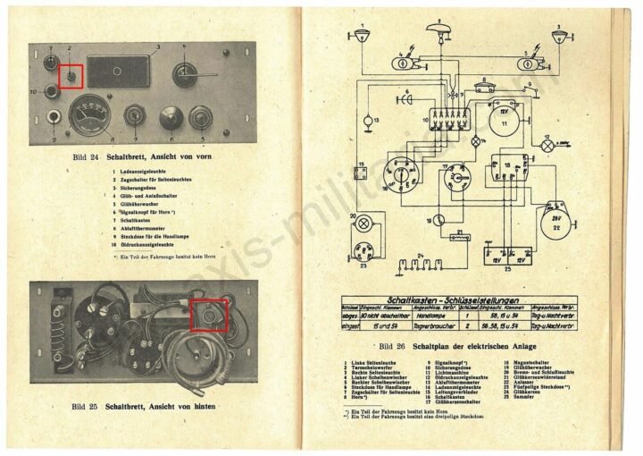 WW2 German Wehrmacht Vehicle Zugschalter – HEADLIGHT SWITCH – RSO Kubelwagen Opel — image 6
