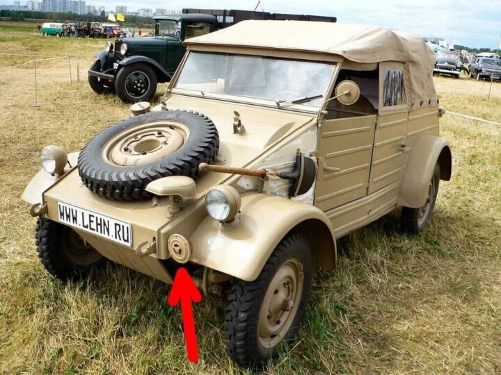 WW II German WH LW KM – VEHICLE HORN #2 – FDE 12/4 – Kubel Schwimm Opel – NICE — image 4