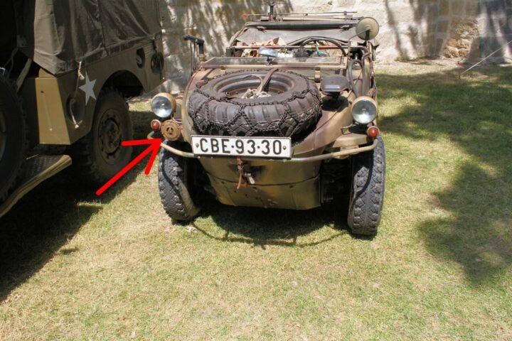 WW II German WH LW KM – VEHICLE HORN #2 – FDE 12/4 – Kubel Schwimm Opel – NICE — image 5