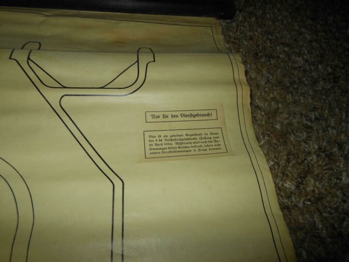 WW II German Army – TANK WALL CHART / SCHEMATIC #4 – Panzer Sd.Kfz. – RARE!! — image 4