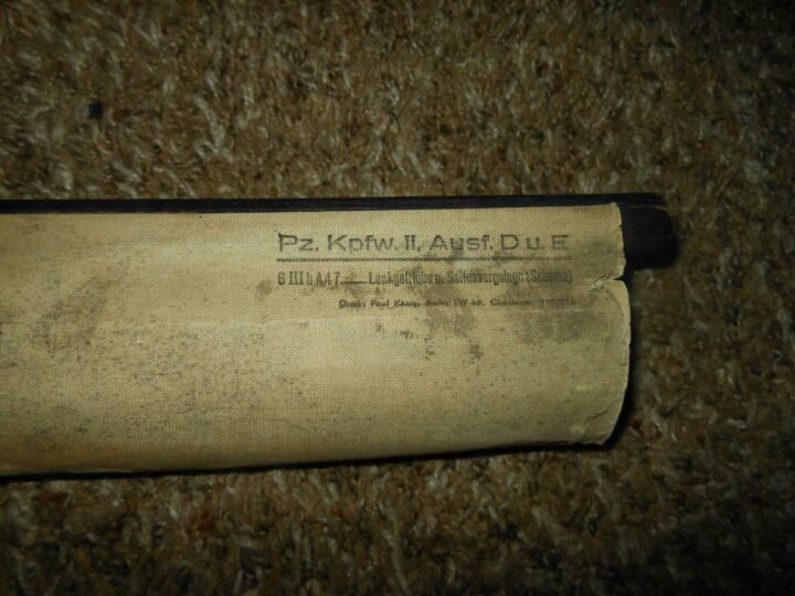 WW II German Army – TANK WALL CHART / SCHEMATIC #4 – Panzer Sd.Kfz. – RARE!! — image 7