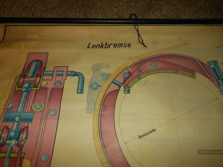 WW II German Army – TANK WALL CHART / SCHEMATIC #3 – Panzer Sd.Kfz. – RARE!! — image 3