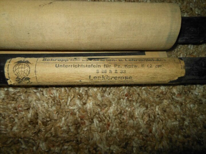 WW II German Army – TANK WALL CHART / SCHEMATIC #3 – Panzer Sd.Kfz. – RARE!! — image 7