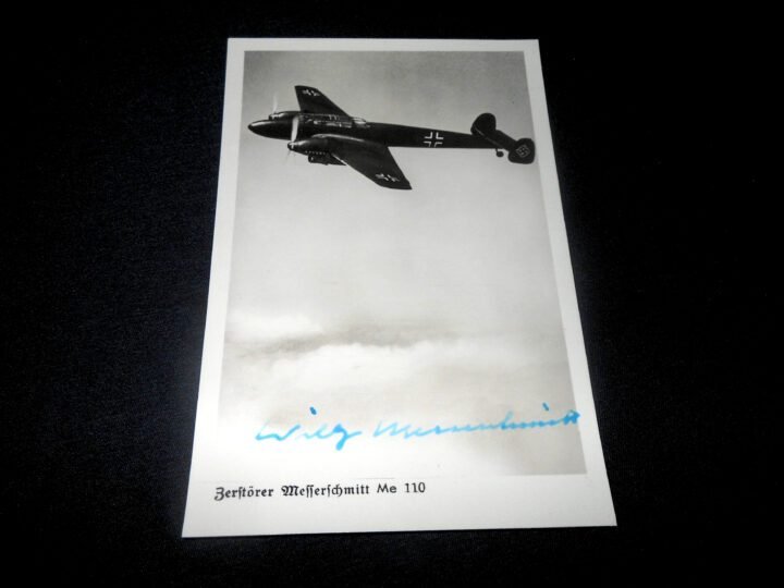 WW2 German Luftwaffe Autograph – WILLY MESSERSCHMITT – SIGNED POSTCARD – NICE! — image 5