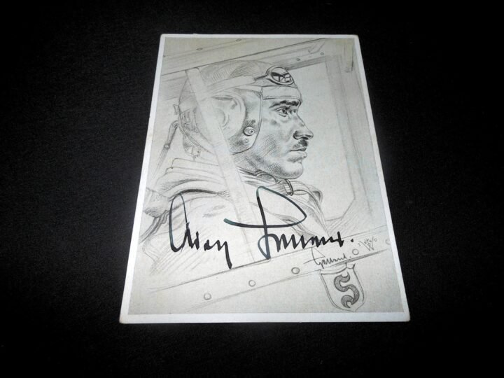 WW2 German Luftwaffe Autograph – GENERAL ADOLF GALLAND – WARTIME SIGNED! — image 2