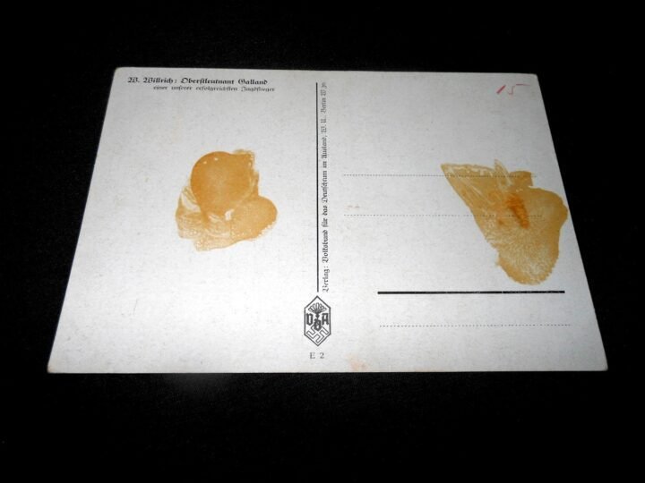 WW2 German Luftwaffe Autograph – GENERAL ADOLF GALLAND – WARTIME SIGNED! — image 5