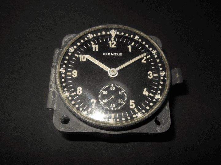 WW2 German Luftwaffe Aircraft – KIENZLE COCKPIT CLOCK – Ju88 Me110 Do17 – SUPERB — image 2