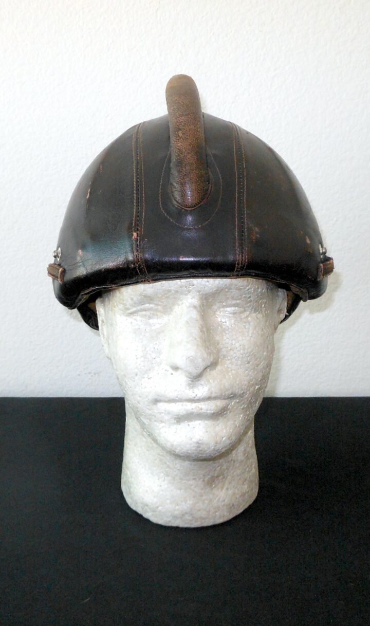 WW2 German Luftwaffe SSK90 Fliegerstahlhelm – STEEL FLIGHT HELMET – VERY NICE! — image 2